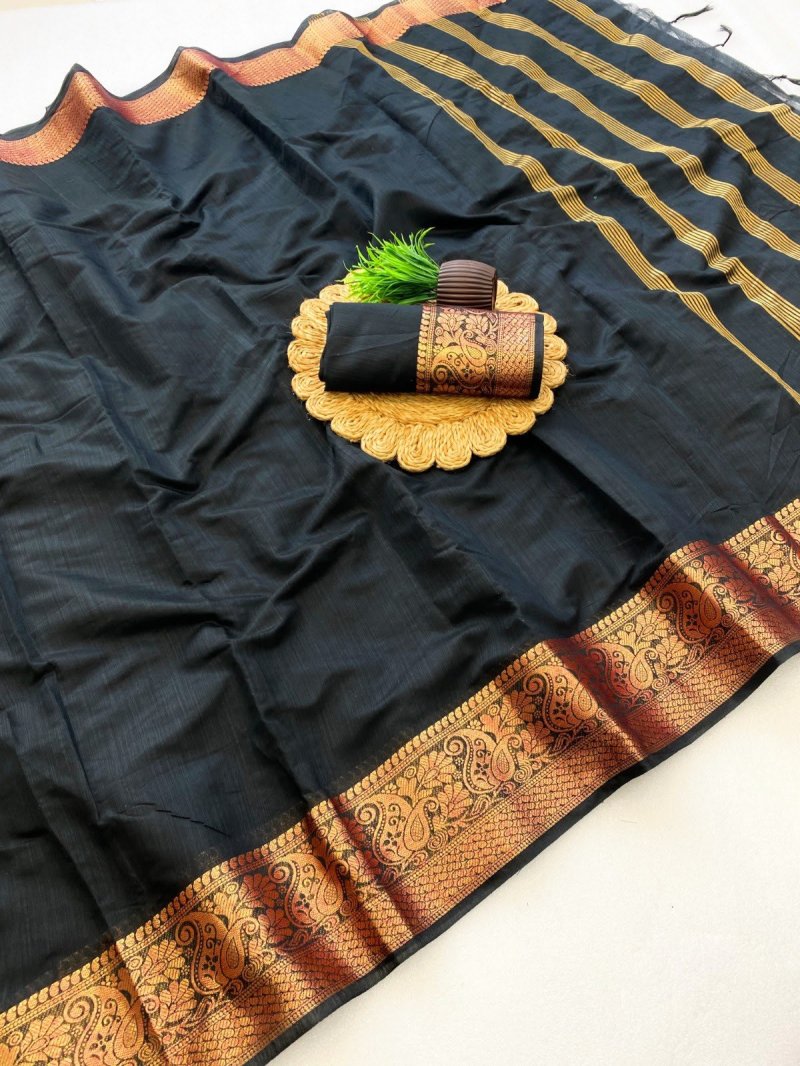 Ambrapali By Aab Mercerised Silk Border Saree